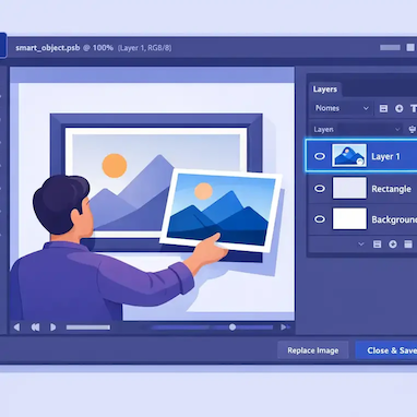 آموزش استفاده از Smart Object در فایل‌های PSD
