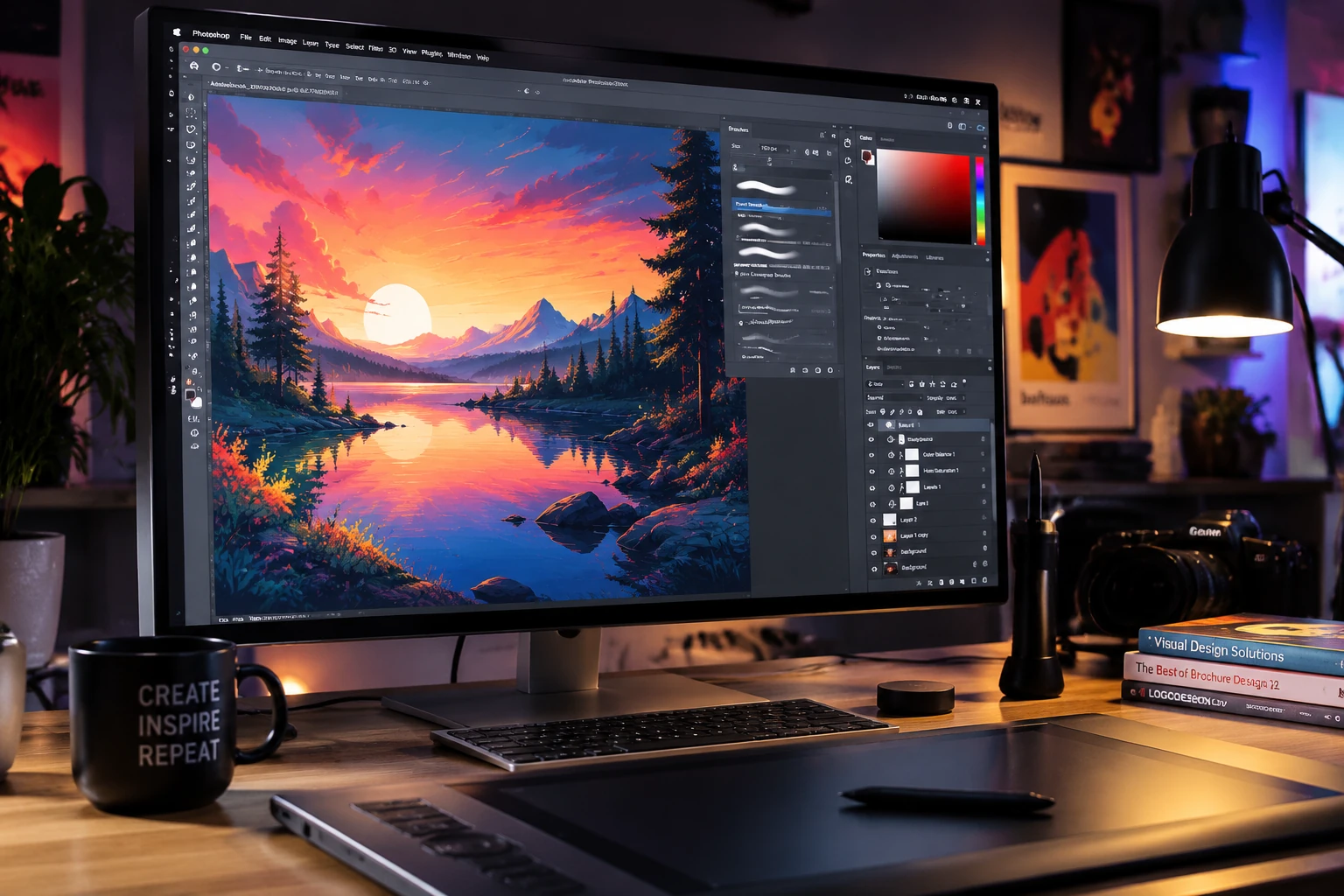 آموزش استفاده از ماسک و Blend Mode در فتوشاپ